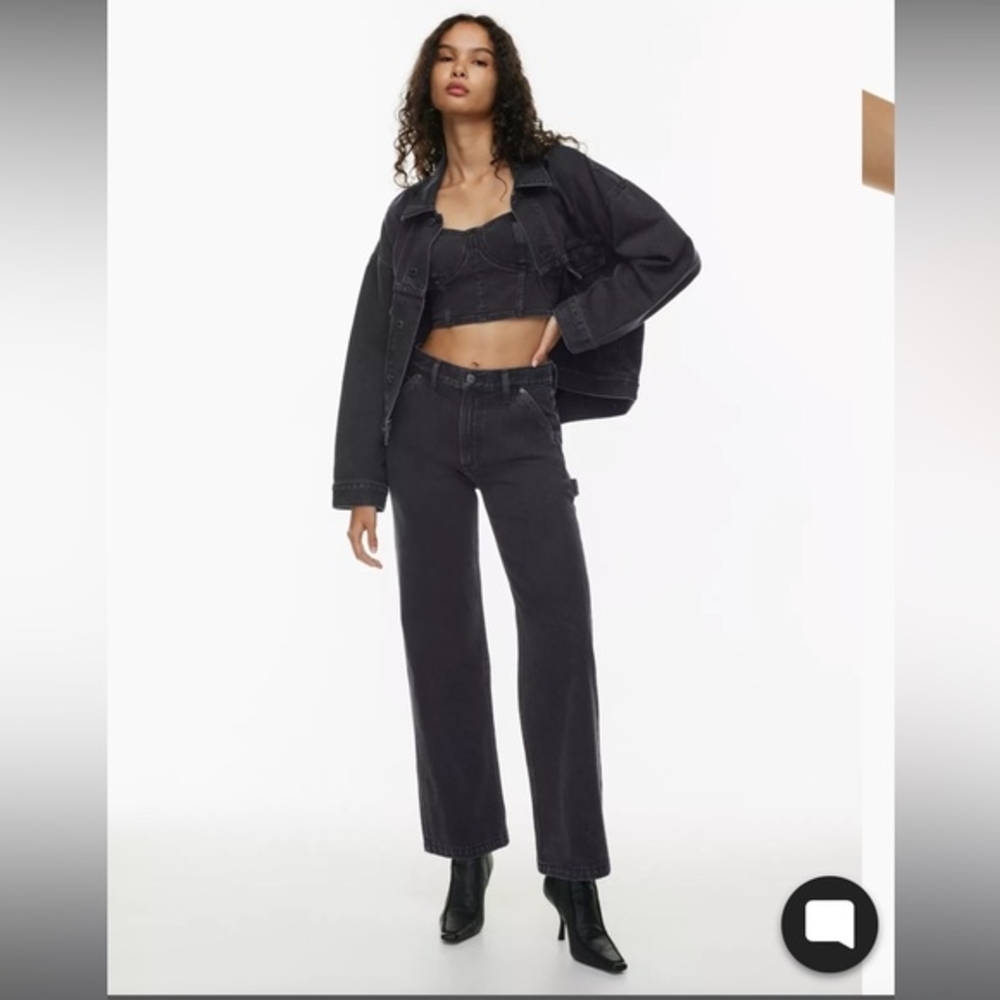 Denim Forum Farrah High Rise Wide Leg Jeans